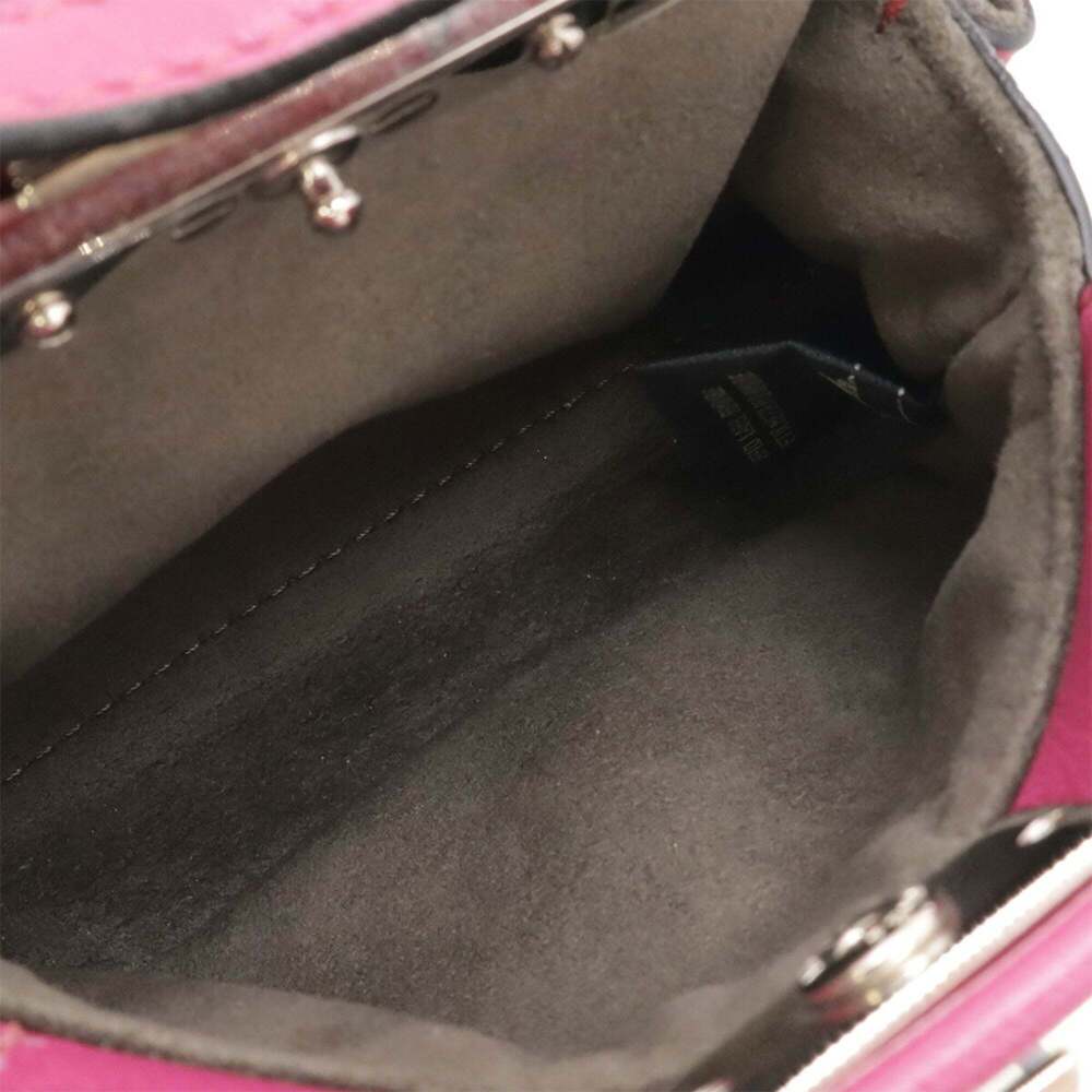 FENDI Purple Leather Peekaboo Shoulder Bag - Picture 10 of 10